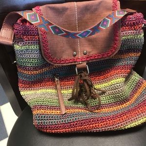 The Sak Back Pack/Purse. Multi colored.